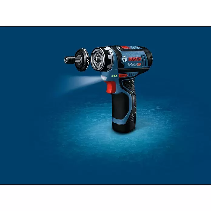 Bosch Bohr-Aufsatz GFA 12-X - Aufnahme: ¼″ Sechskant, Passend für: Bosch Professional Akku-Bohrschrauber GSR 12V-15 FC - Stimmungsaufnahme