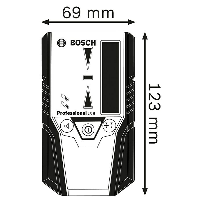 Bosch Professional Laserempfänger LR 6Passend für: Bosch Professional Linienlaser GCL 2-50 C, GLL 3-80, GLL 3-80 C Unknown