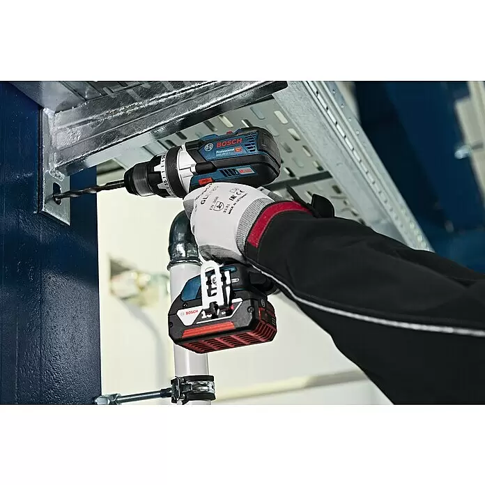 Bosch Professional AMPShare 18V Akku-Bohrschrauber GSR 18V-110 C - 18 V, Ohne Akku, 110 Nm, Inkl. Koffer - Anwendungsbeispiel
