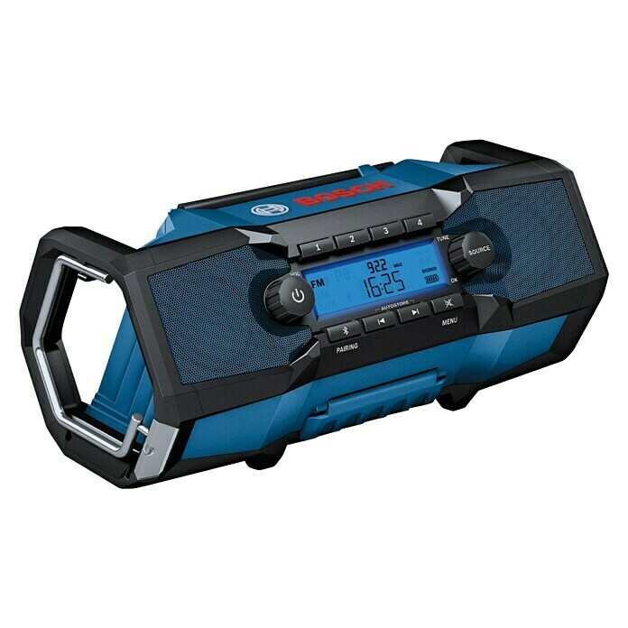 Bosch Professional Akku-Radio GPB 18V-2 C87,5 - 108 MHz (UKW/FM), Akkubetrieben Diagonal View