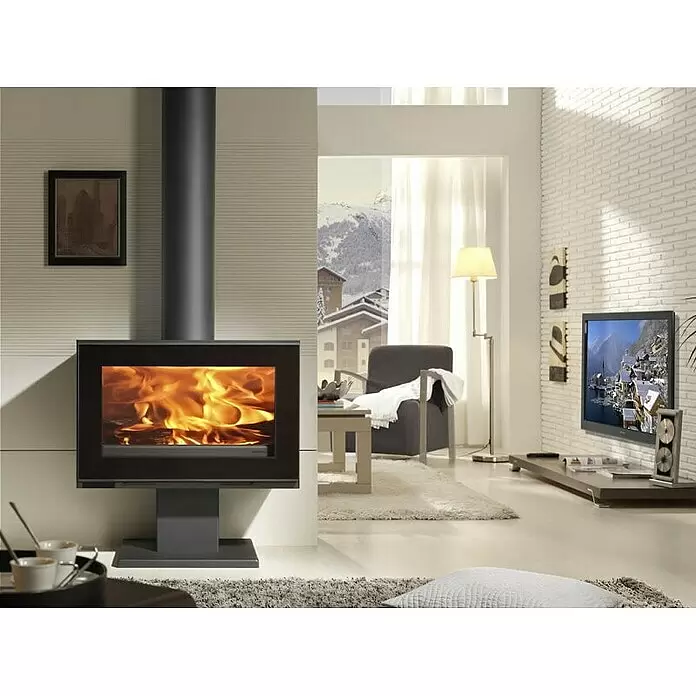 Panadero Kaminofen MAJA-S - 7,2 kW, Material Verkleidung: Stahl, Schwarz Metallic - Stimmungsaufnahme