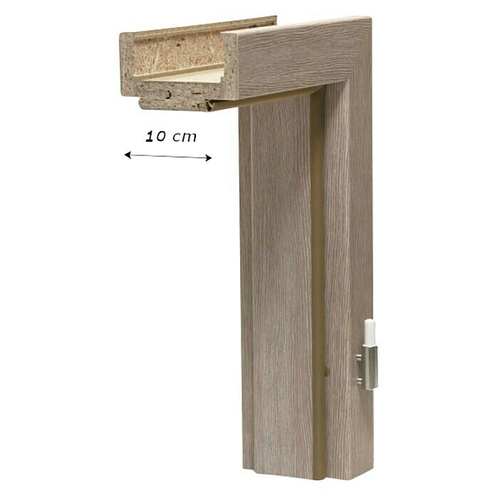 GetaDoor Aperto Dovratnik Cappuccino GA11  (850 x 2.000 mm, Debljina stijenke: 10 cm, Smjer otvaranja: Desno, Srebrni hrast) | BAUHAUS