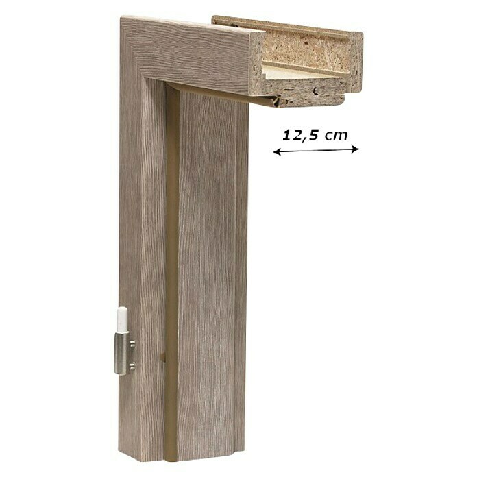 GetaDoor Aperto Dovratnik Cappuccino GA11  (650 x 2.000 mm, Debljina stijenke: 12,5 cm, Smjer otvaranja: Lijevo, Srebrni hrast) | BAUHAUS