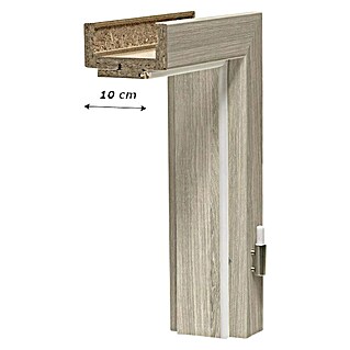 GetaDoor Lamineo Podboj za vrata GLN38 (850 x 2.000 mm, Debelina stene: 10 cm, Smer odpiranja: Desno, Srebrni hrast)