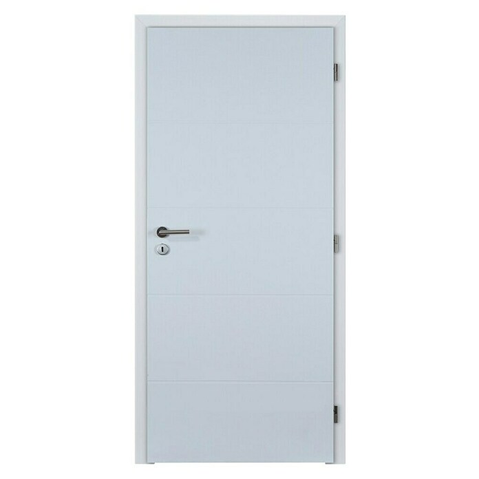 Doornite Sobna vrata Quatro  (750 x 2.000 mm, Smer odpiranja: Desno, Bela, Satje, Lakirana površina) | Sobna vrata | Notranja vrata | Vrata | Okna, vrata in stopnice | Izdelki | BAUHAUS