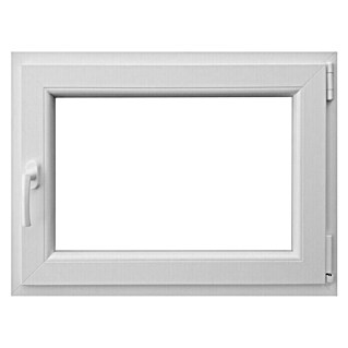 PVC prozor s kvakom (Š x V: 80 x 60 cm, DIN desno, Bijele boje)