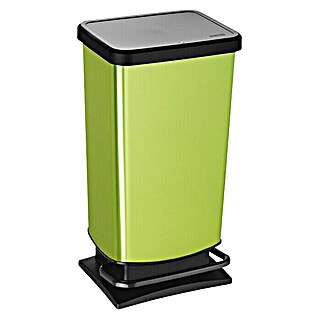 Rotho Kanta za smeće s poklopcem Paso (40 l, Zelene boje, Pravokutno)