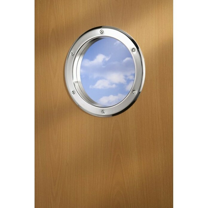 Mottez Bullauge (Metall, Silber, Verglasung: Klar, Durchmesser: 26 cm)