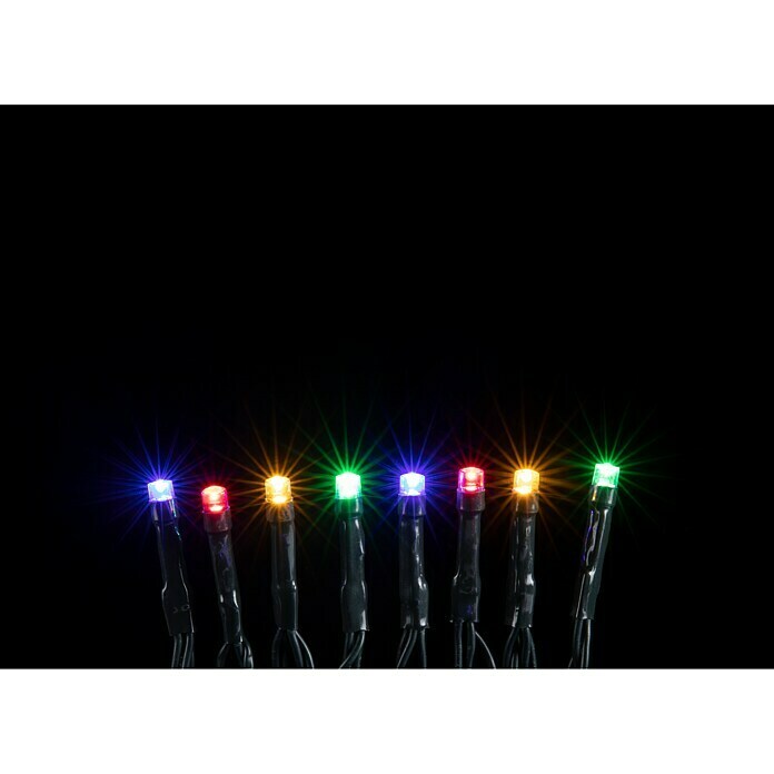 LED-Lichterkette (200-flammig, Lichtfarbe: RGB)