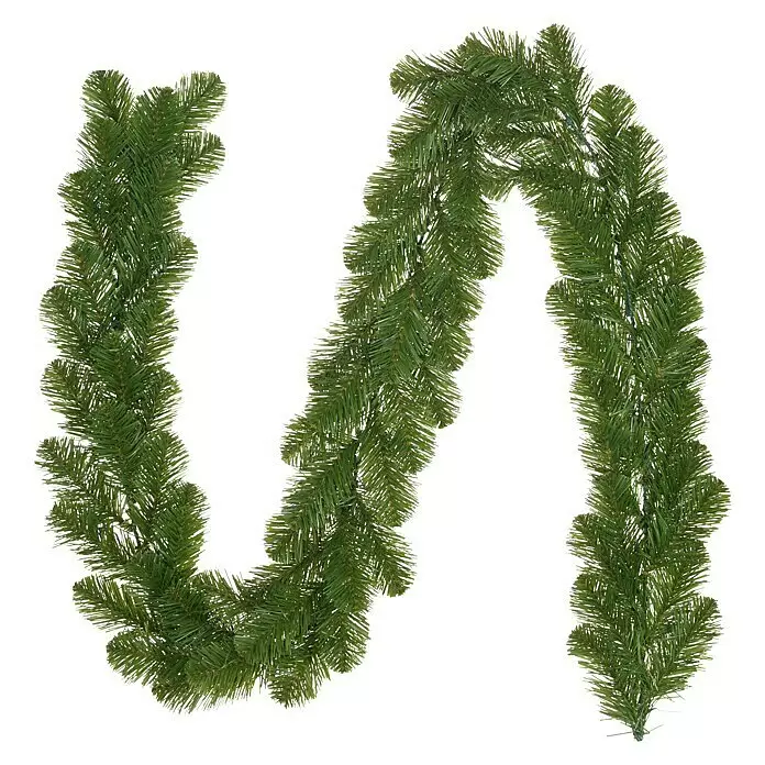 Weihnachtsgirlande Norton - Ø x L: 20 cm x 5 m, Kunststoff - Grüne künstliche Tannengirlande zur festlichen Dekoration.