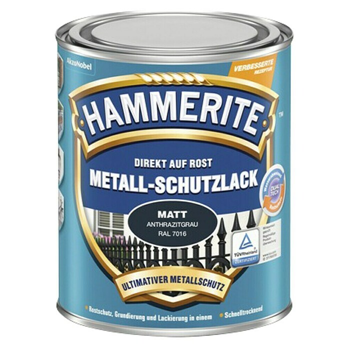 HAMMERITE Metall-Schutzlack Anthrazitgrau