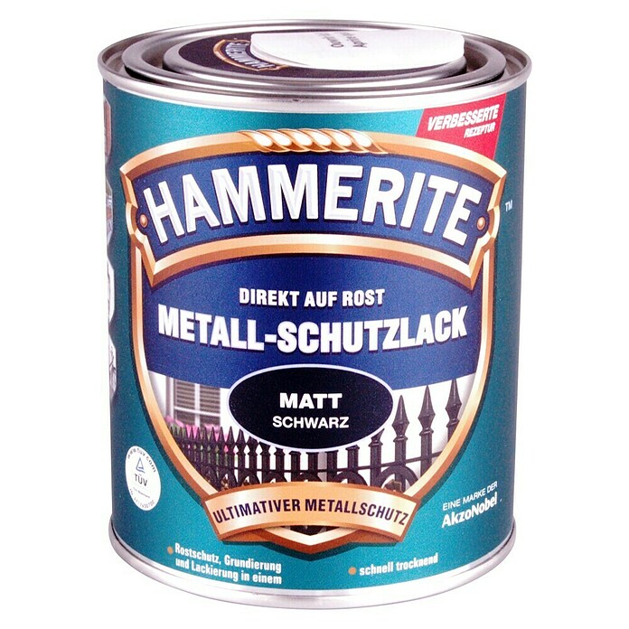 HAMMERITE Metall-Schutzlack Schwarz