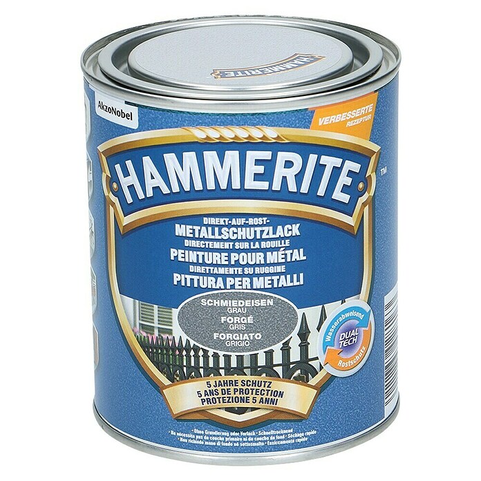 HAMMERITE Metall-Schutzlack Grau