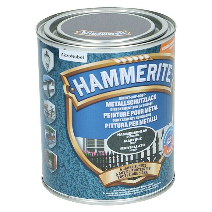 HAMMERITE Metall-Schutzlack Schwarz