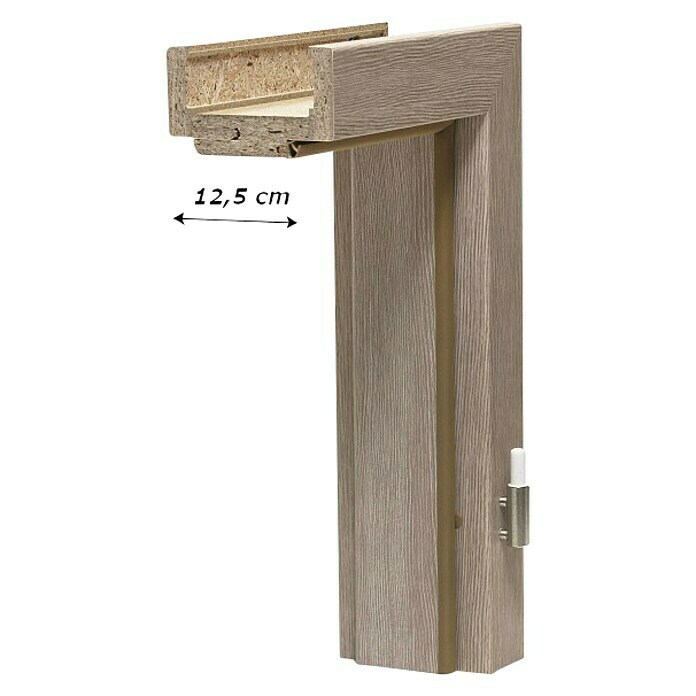 GetaDoor Aperto Dovratnik Cappuccino GA11  (750 x 2.000 mm, Debljina stijenke: 12,5 cm, Smjer otvaranja: Desno, Srebrni hrast) | BAUHAUS