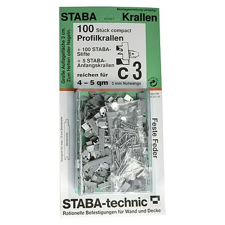 Staba  Garras para paneles machihembrados C3
