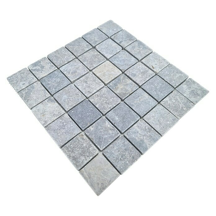 Mosaikfliese Quadrat Uni MOS TN48LG30,5 x 30,5 cm, Lichtgrau, Matt View From Above