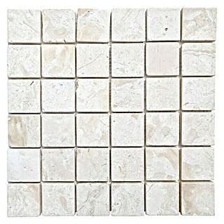 Mozaik pločica (30,5 x 30,5 cm, Kremasto bijele boje, Mat)