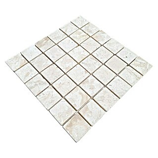 Mosaikfliese Quadrat Uni MOS TN48W (30,5 x 30,5 cm, Cremeweiß, Matt)