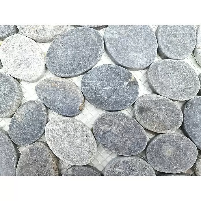 Mosaikfliese XKS INAS - 30,5 x 30,5 cm, Grau, Matt - Detailaufnahme