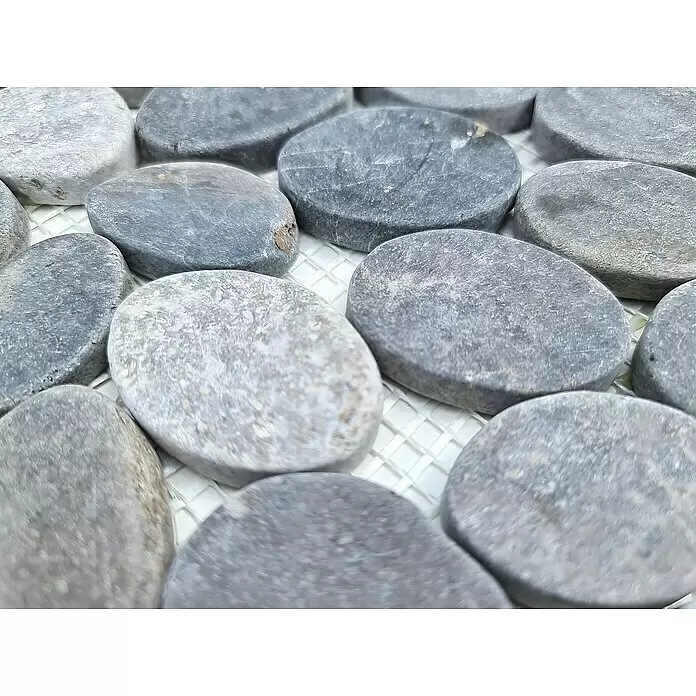Mosaikfliese XKS INAS - 30,5 x 30,5 cm, Grau, Matt - Detailaufnahme