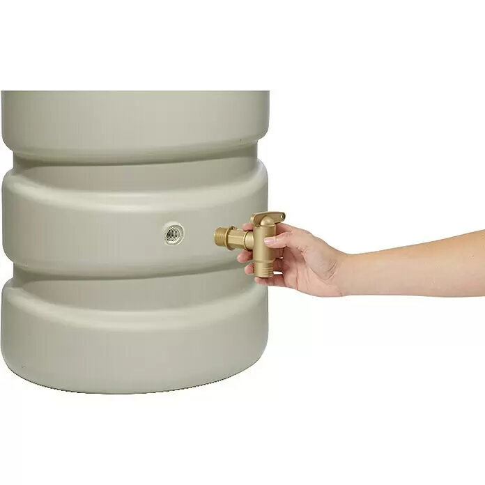 4rain Classic Regenspeicher - 650 l, Sandbeige - Anwendungsbeispiel