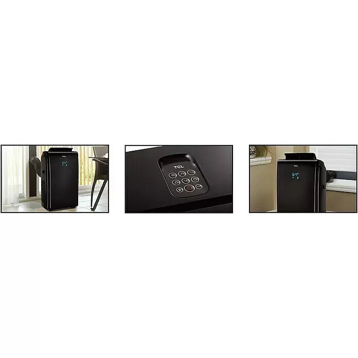 TCL Mobiles Klimagerät Kühlen/Heizen TAC-12CHPB/KB - 3.200 W, Raumgröße: 35 m², Schwarz - Detailaufnahme