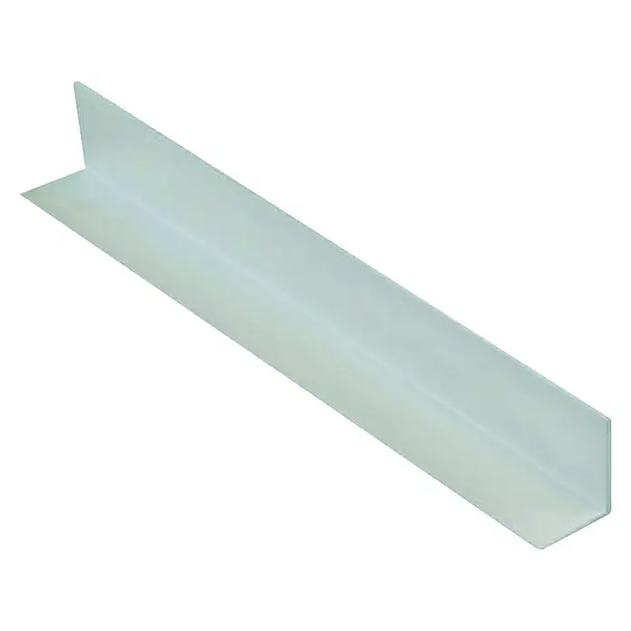 THU Ceiling Solutions Perfil angular de protección de esquinas - 2,5 m x 22,5 mm x 228 mm, Plástico - Perfil de plástico blanco en forma de L para usar como protección de bordes o para formación de esquinas en interiores.