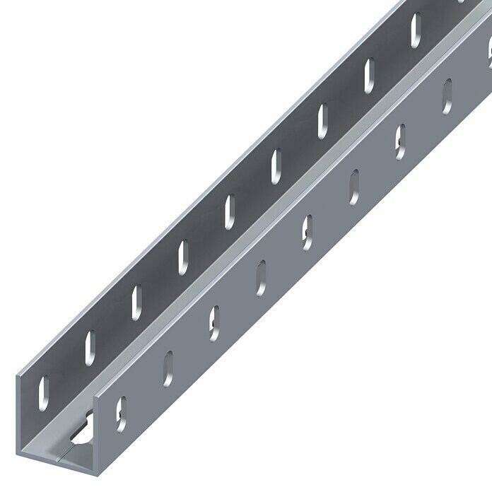 Kantoflex U-profiel (l x b x h: 1 m x 35,5 mm x 35,5 mm, Dikte: 2,4 mm, Aluminium) | BAUHAUS