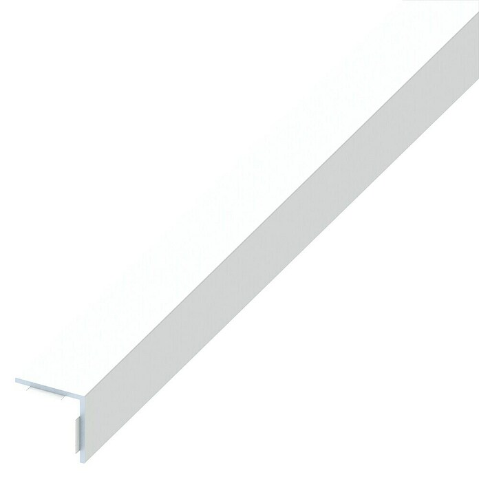Winkelprofil (2.500 x 25 x 25 mm, Stärke: 1,5 mm, Aluminium, Pulverbeschichtet, Weiß)