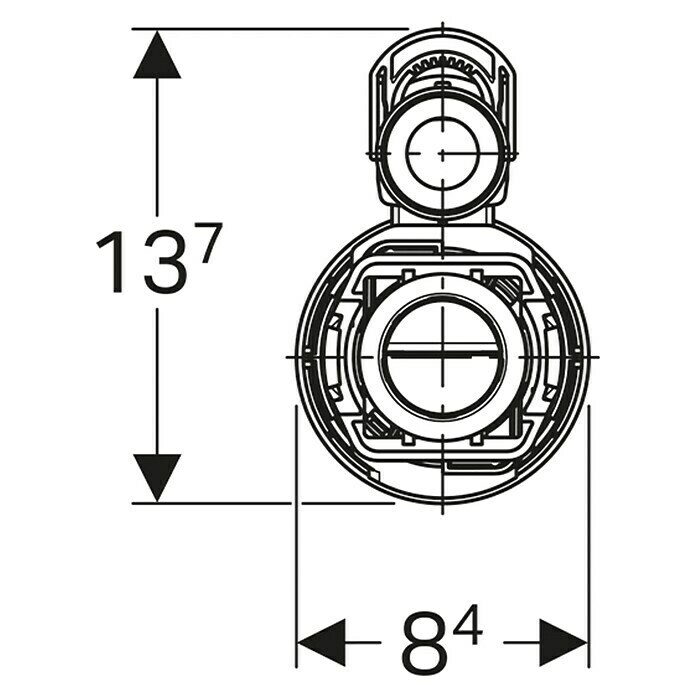 Geberit AblaufventilPassend für: Geberit Spülventil Typ 280 Twico 1, 2-Mengen-Spülkästen Unknown