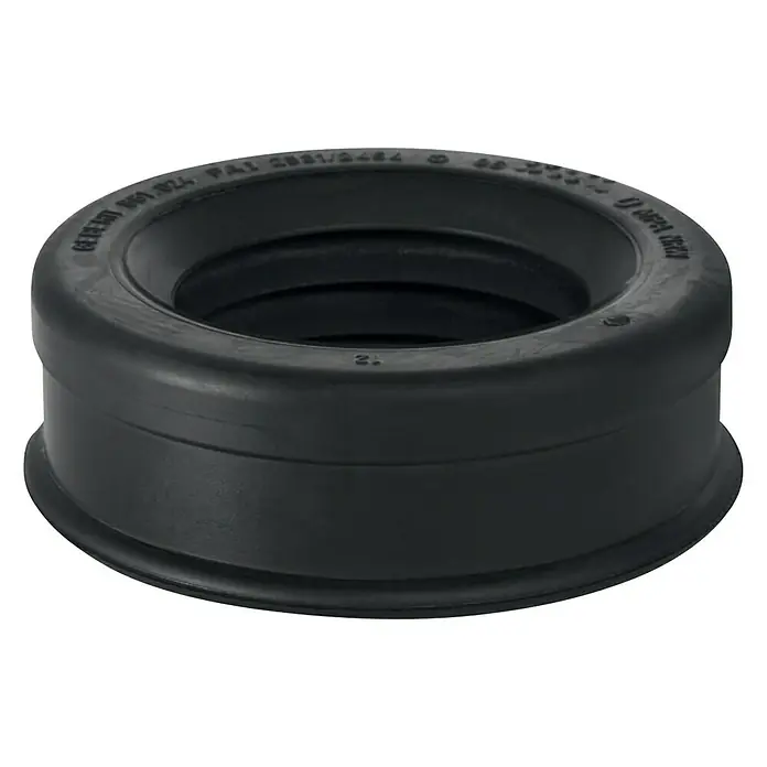 Geberit Dichtmanschette 358.826.00.1 - Innendurchmesser: 45 mm - 50 mm, Außendurchmesser: 62 mm - Schwarze Gummidichtung für zuverlässige Abdichtung. Das robuste Material sorgt für eine lange Lebensdauer und dichte Verbindungen.
