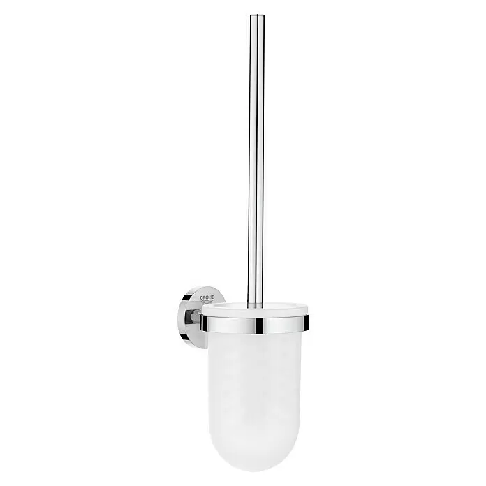 Grohe Essentials WC-Bürstengarnitur - Mit Halterung, Chrom, Glänzend - Diagonale Ansicht