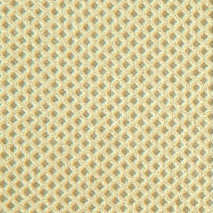 Windhager Winterschutzvlies Superprotect - L x B: 2,4 x 2 m, Beige, 100 g/m² - Nahaufnahme einer beigen Waffelstruktur, die ein gleichmäßiges, reliefartiges Muster aufweist.\n