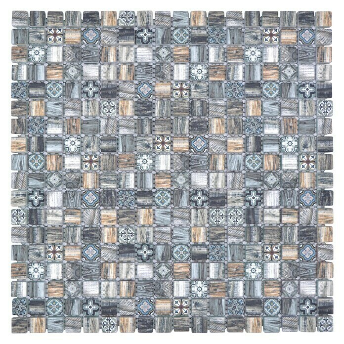 Mosaikfliese Quadrat Crystal XCM RW99 (30 x 30 cm, Mehrfarbig, Matt) | BAUHAUS