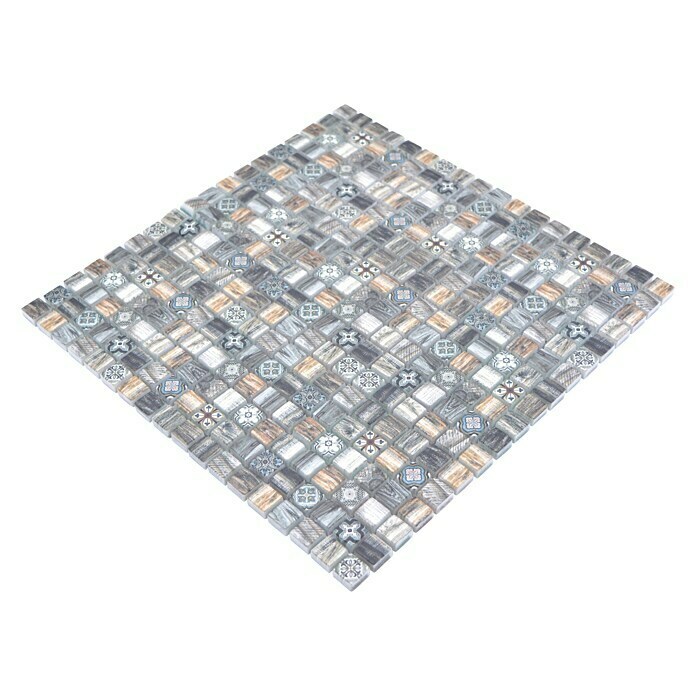 Mosaikfliese Quadrat Crystal XCM RW99 (30 x 30 cm, Mehrfarbig, Matt) | BAUHAUS