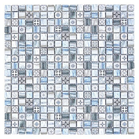 Mosaikfliese Quadrat Crystal XCM RW39 (30 x 30 cm, Mehrfarbig, Matt)