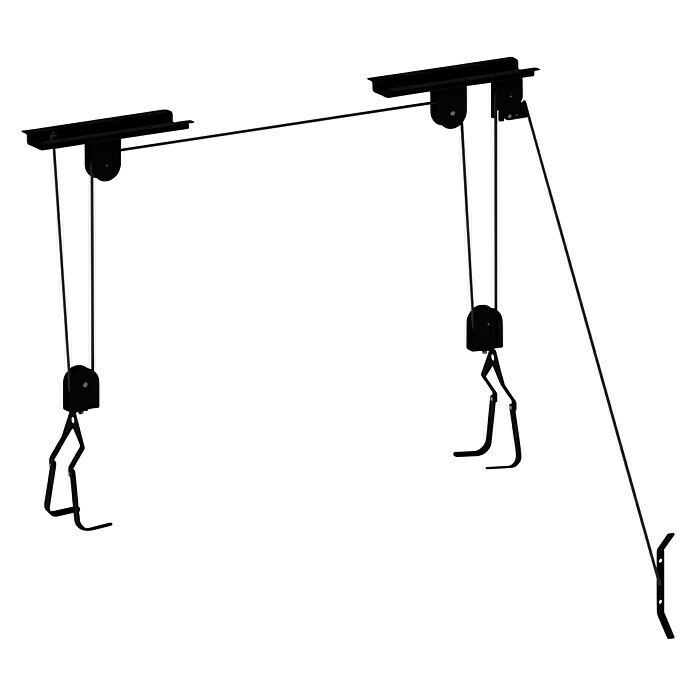 Fahrradlift schwarzBelastbarkeit: 20 kg Diagonal View