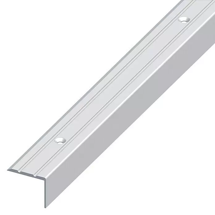 Treppenprofil - L x B x H: 2.500 x 25 x 20 mm, Silber - Detailaufnahme