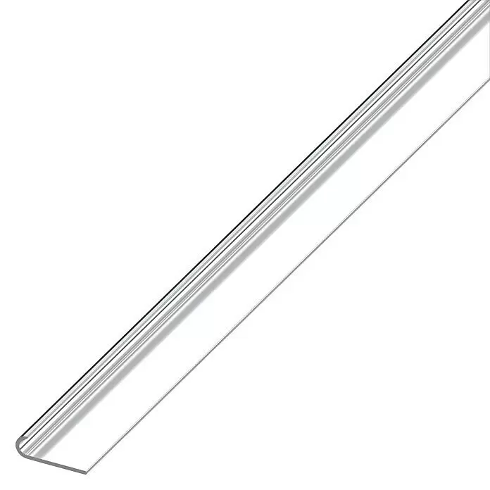 Winkelprofil - 1.000 x 18 x 5,8 mm, Stärke: 1 mm, Chrom-Optik - Detailaufnahme