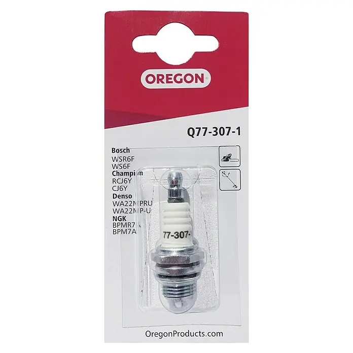 Oregon Zündkerze Q 77-307-1 - Passend für: Ausgewählte Bosch, Denso und NGK Kettensägen - Oregon Zündkerze Q77-307-1 für Kettensägen und andere Motorgeräte, passend für Bosch, Champion, Denso und NGK.