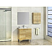 Mueble de lavabo Miami (L x An x Al: 46 x 60 x 83 cm, Nature, Mate)