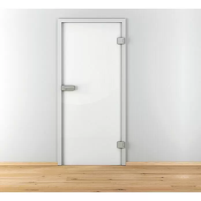 Diamond Doors Glasdrehtür White - 834 x 1.972 mm, Weiß Hochglanz, Verbundsicherheitsglas (VSG) - Stimmungsaufnahme