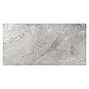 Feinsteinzeugfliese (60 x 120 cm, Grau, Poliert)