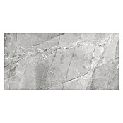 Feinsteinzeugfliese (60 x 120 cm, Grau, Poliert)