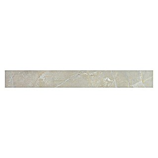 Sockelfliese Premium Marble (7 x 60 cm, Ivory, Glänzend)