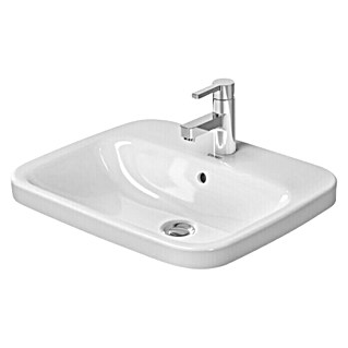 Duravit DuraStyle Einbauwaschbecken (56 x 45,5 cm, Ohne Spezialglasur, Hahnloch: Mitte, Mit Überlauf, Weiß)