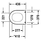 Duravit Darling New WC-Sitz (Duroplast, Weiß)