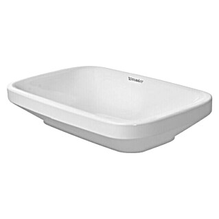 Duravit DuraStyle Aufsatzwaschbecken (60 x 38 cm, Ohne Spezialglasur, Hahnloch: Ohne, Ohne Überlauf, Weiß)