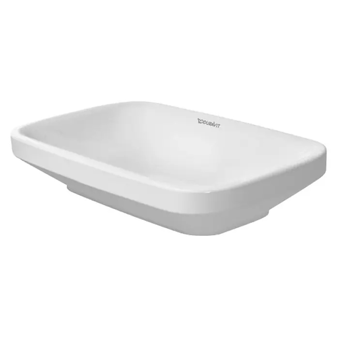 Duravit DuraStyle Aufsatzwaschbecken - 60 x 38 cm, Ohne Spezialglasur, Hahnloch: Ohne, Ohne Überlauf, Weiß - Schlichtes, weißes Waschbecken von Duravit. Das moderne Design fügt sich nahtlos in jedes Badezimmer ein und bietet Funktionalität mit Stil.